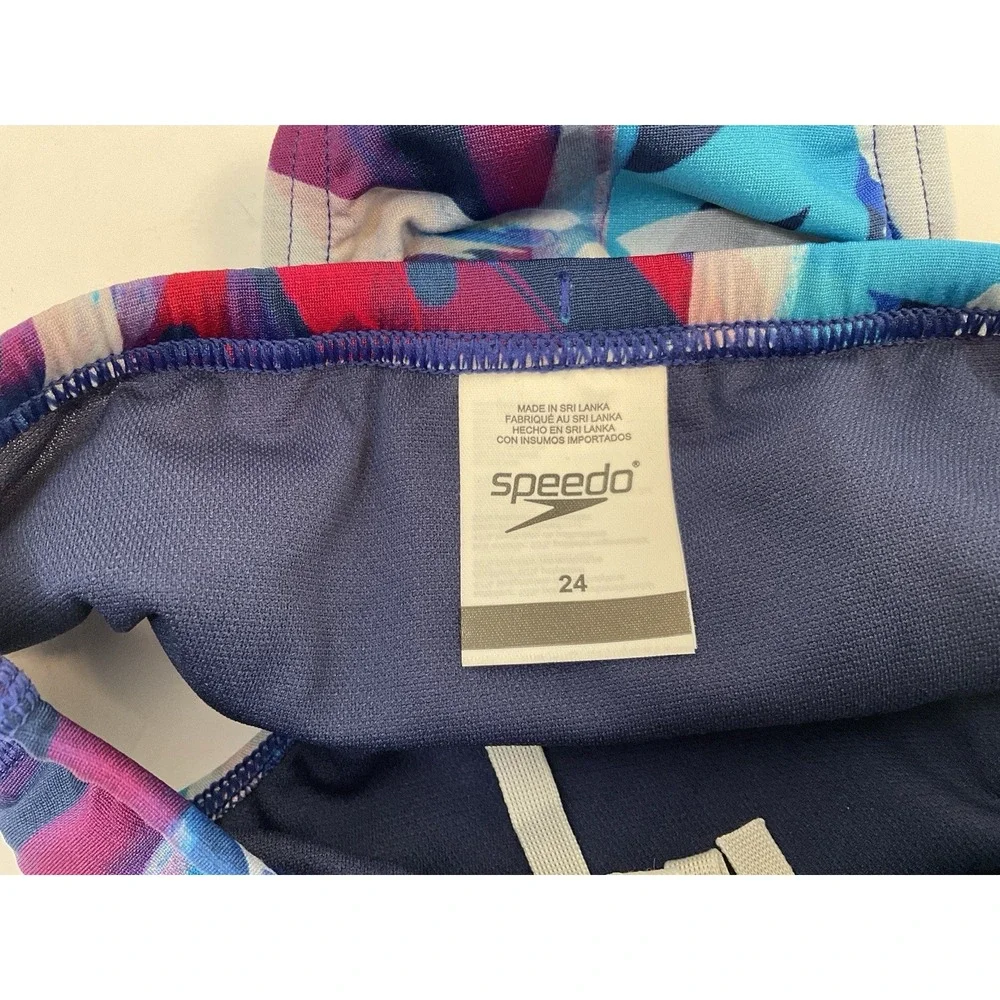 NWT Men's Speedo Vibe Collection Eco Endurance Brief Swim Trunks Paint Splash 24